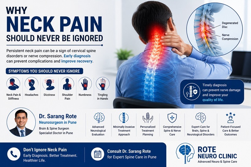 Why Neck Pain Should Never Be Ignored | Best Neurosurgeon in Pune